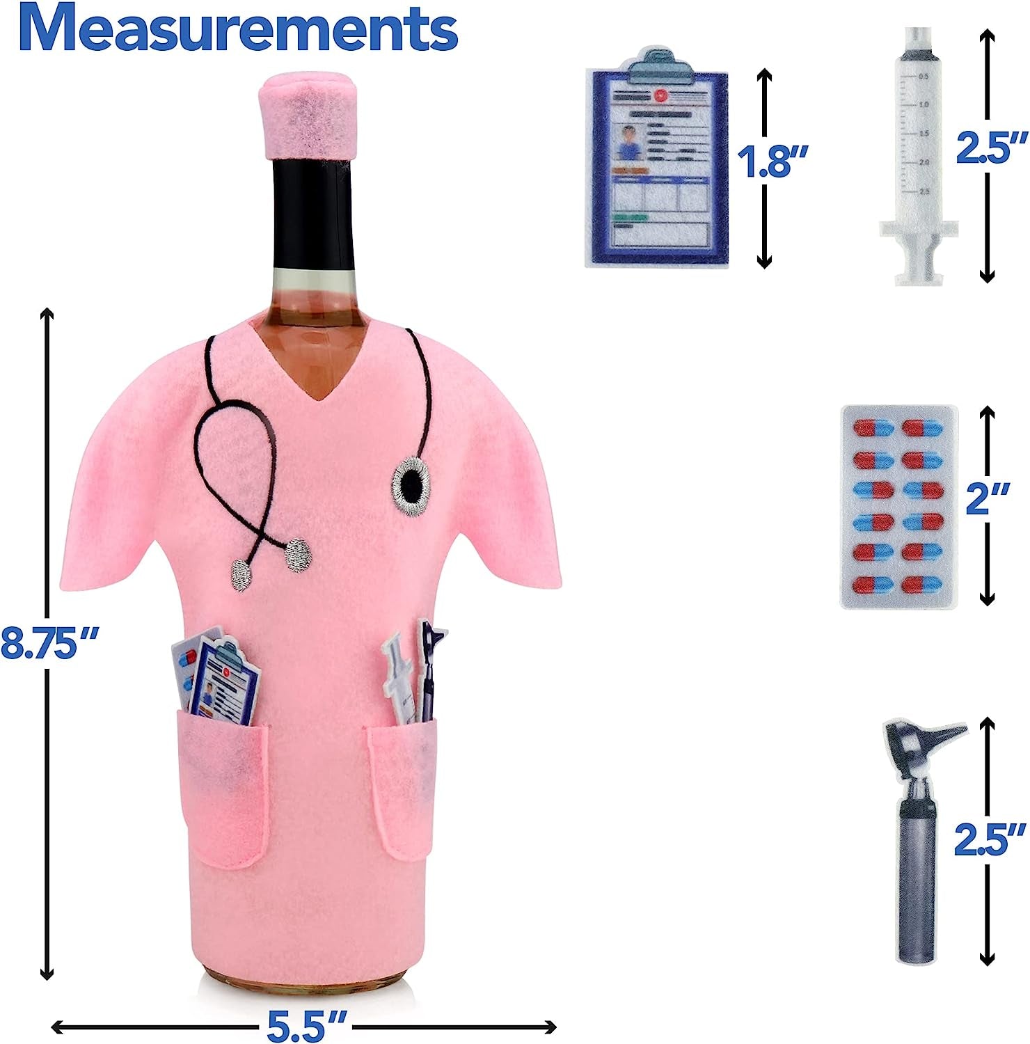 Pink Scrub Wine Bags. Perfect When Gifting Wine!