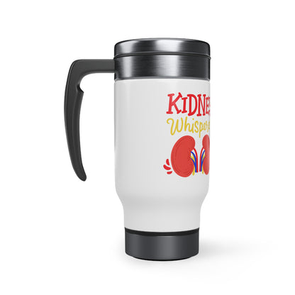 Stainless Dialysis Squad Steel Travel Mug with Handle, 14oz