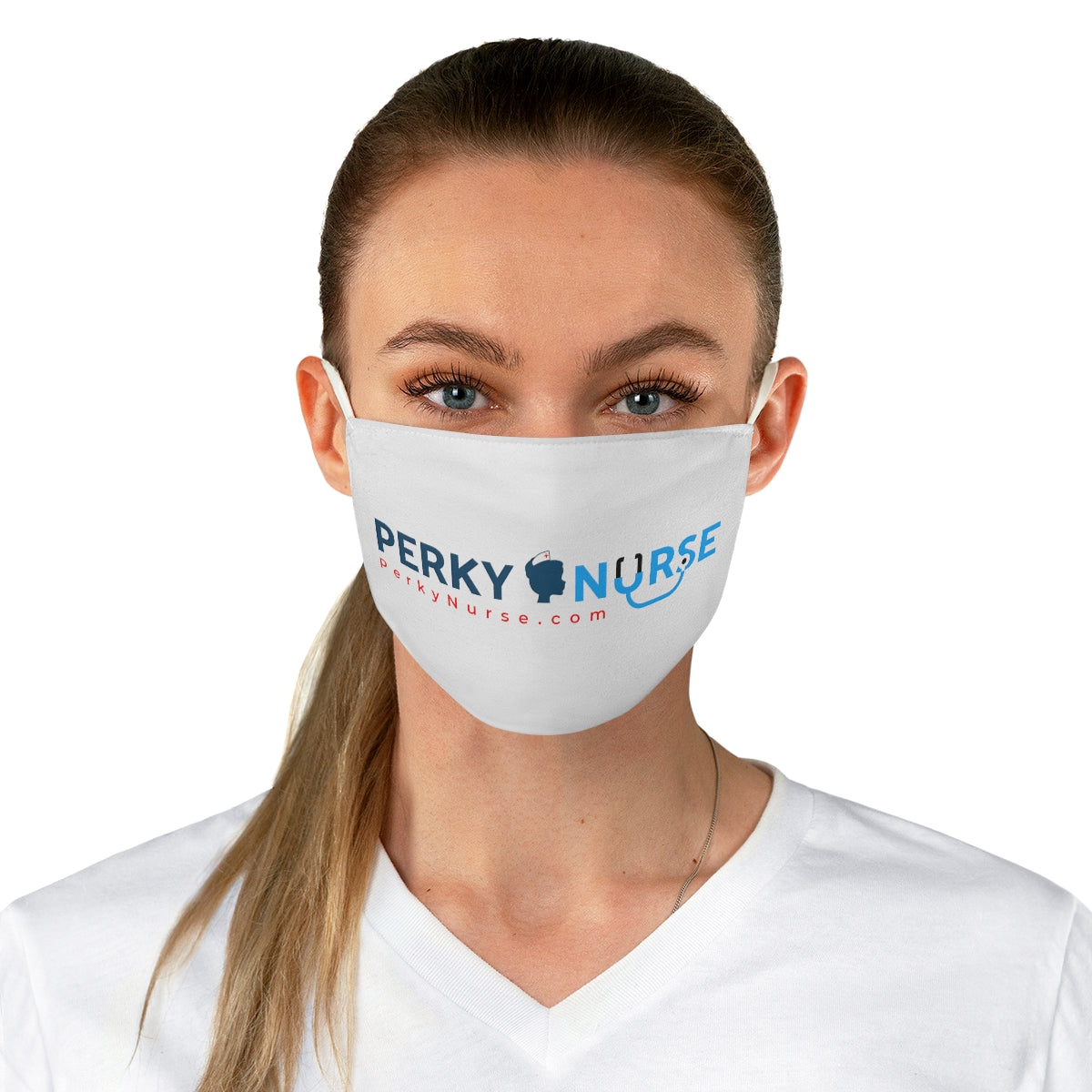 Perky Nurse Face Mask (White)