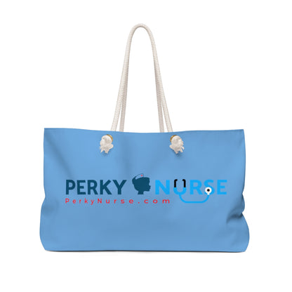 Perky Nurse Weekender Bag (Light Blue)