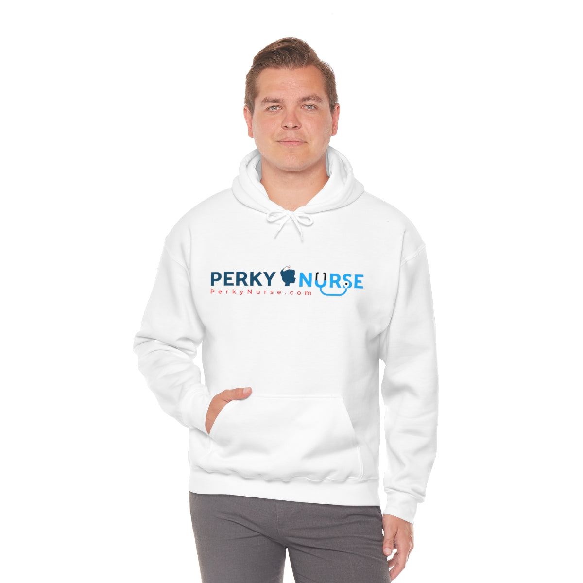 Perky Nurse Unisex Heavy Blend™ Hooded Sweatshirt