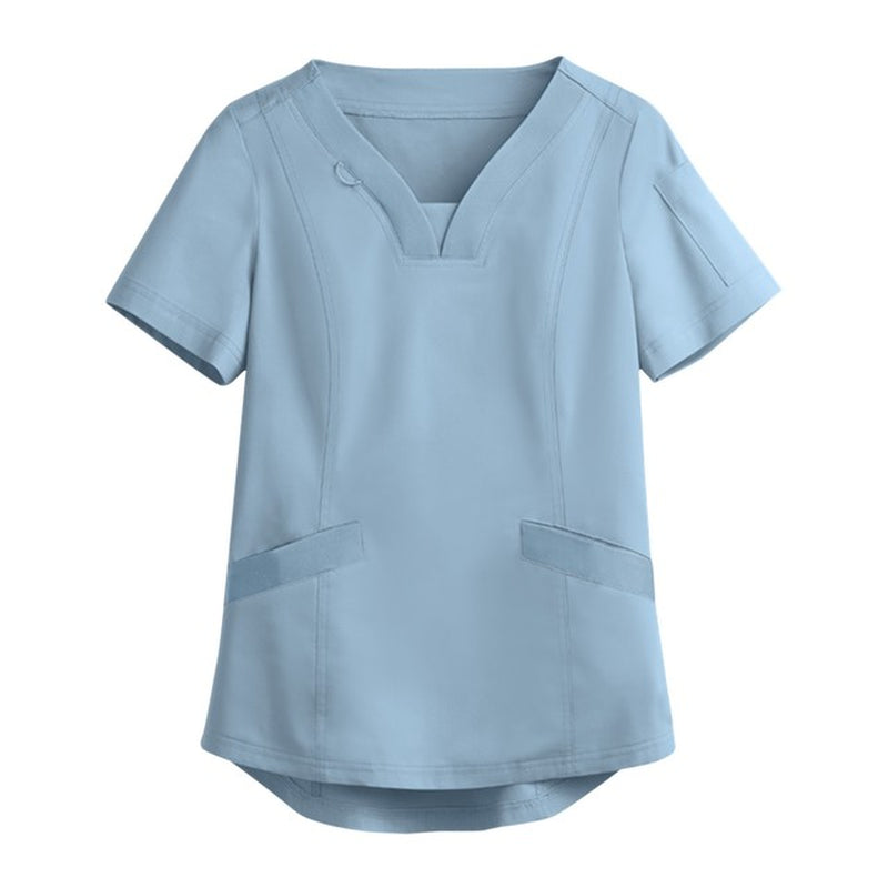 Women's Uniform V-Neck Short Sleeve Scrub Tops 