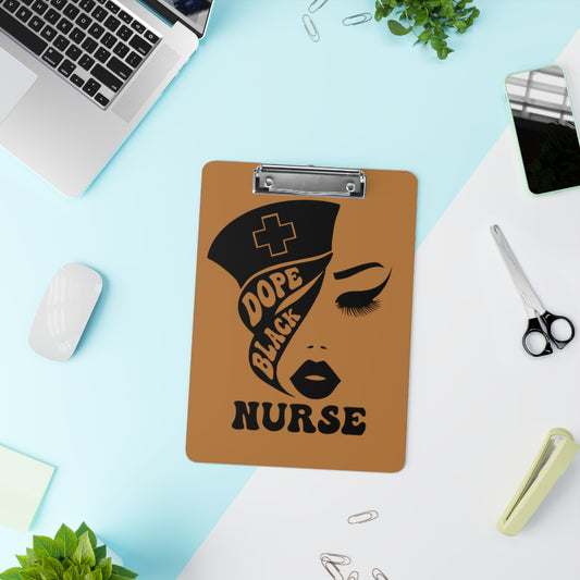 Dope Black Nurse Clipboard