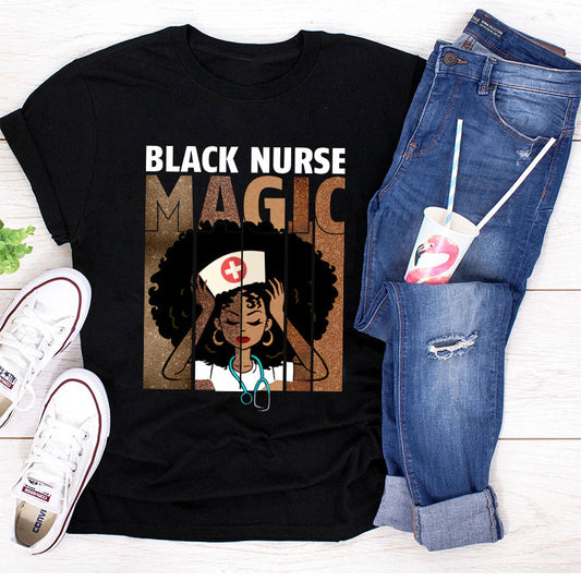  T Shirt Short Sleeve Unapologetically Dope Nurse Printed T-Casual Shirt in Low Price Graphic Tee