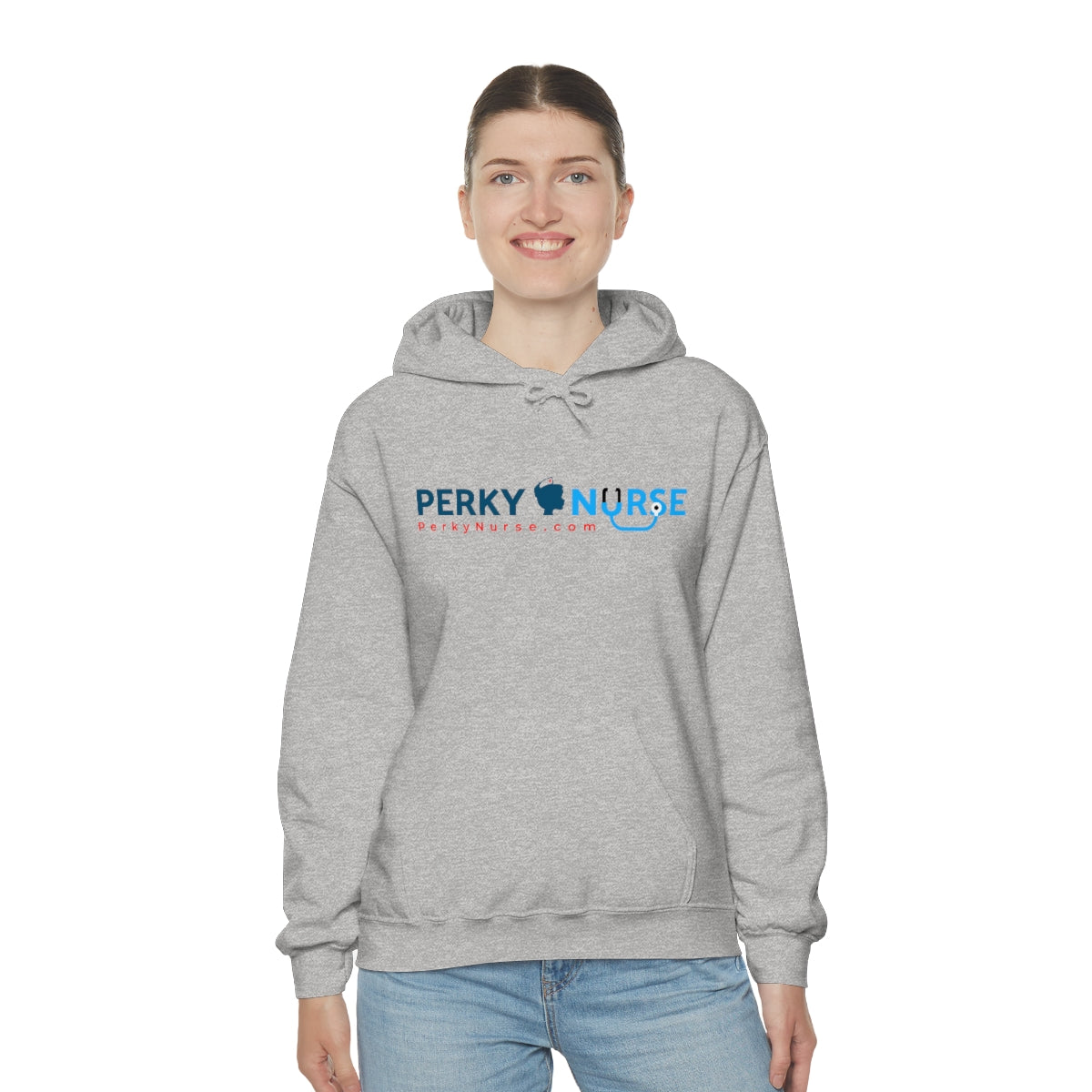 Perky Nurse Unisex Heavy Blend™ Hooded Sweatshirt