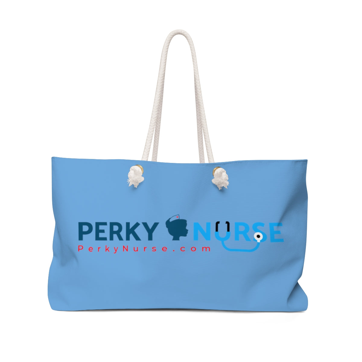 Perky Nurse Weekender Bag (Light Blue)