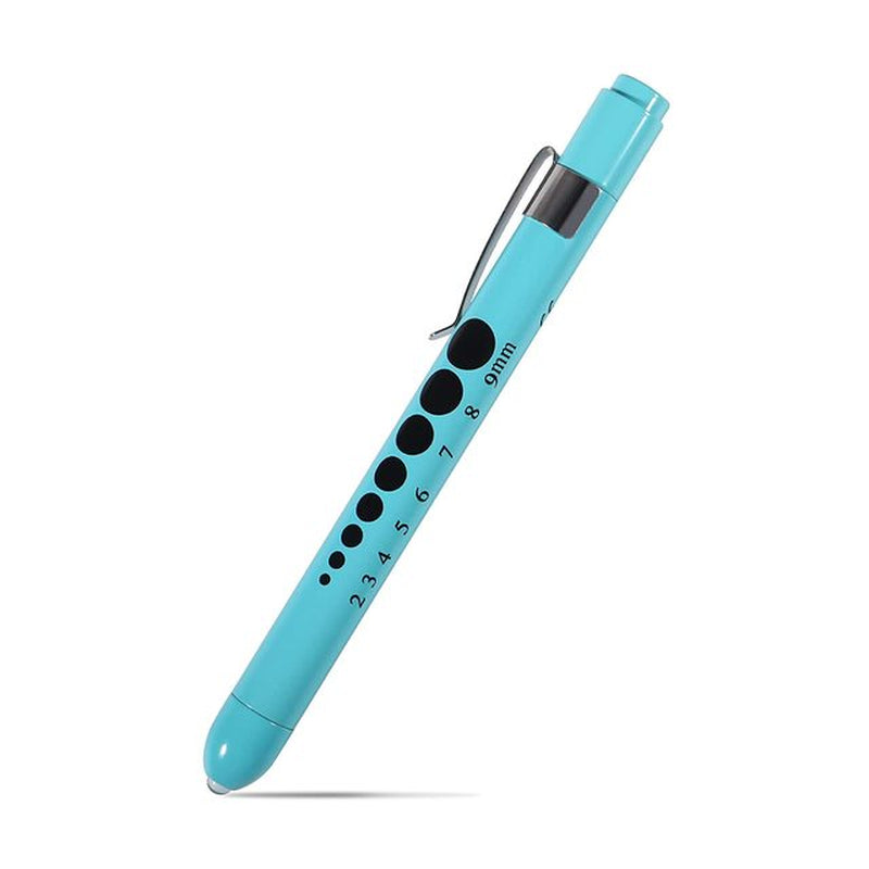 Portable LED Flashlight Medical First Aid Nurse Pen Light Torch Lamp with Pupil Gauge Measurement Pens