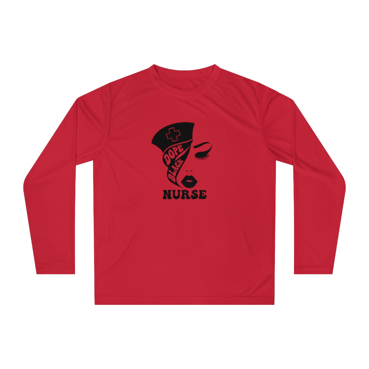 Dope Black Nurse - Unisex Performance Long Sleeve Shirt