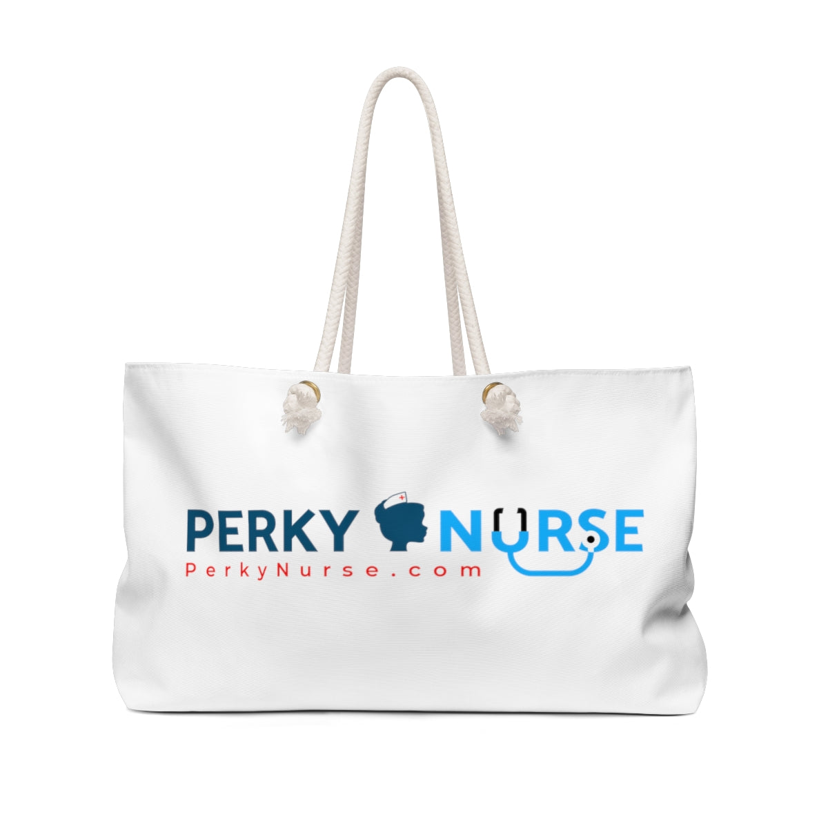 Perky Nurse Weekender Bag (White)